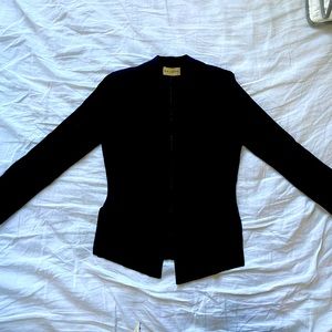*MMLa Fleur* Black Button-less Cardigan